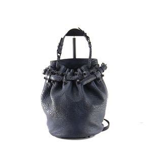 Diego Medium Pebbled Leather Bucket bag